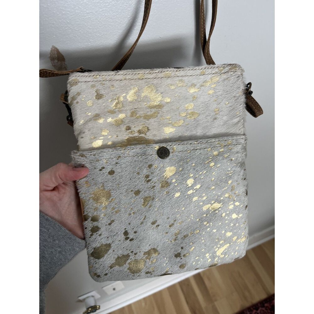 Myra Style Redefined Hair and Leather Crossbody Bag - Picture 2 of 7